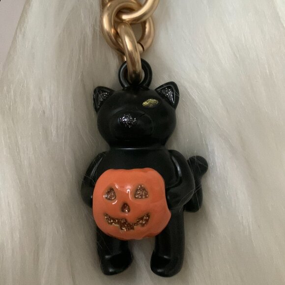 COACH 3D Black Cat Halloween Key Ring - Picture 2 of 3